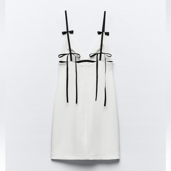 New ZARA Viral Short Dress With Bows - Picture 11 of 13